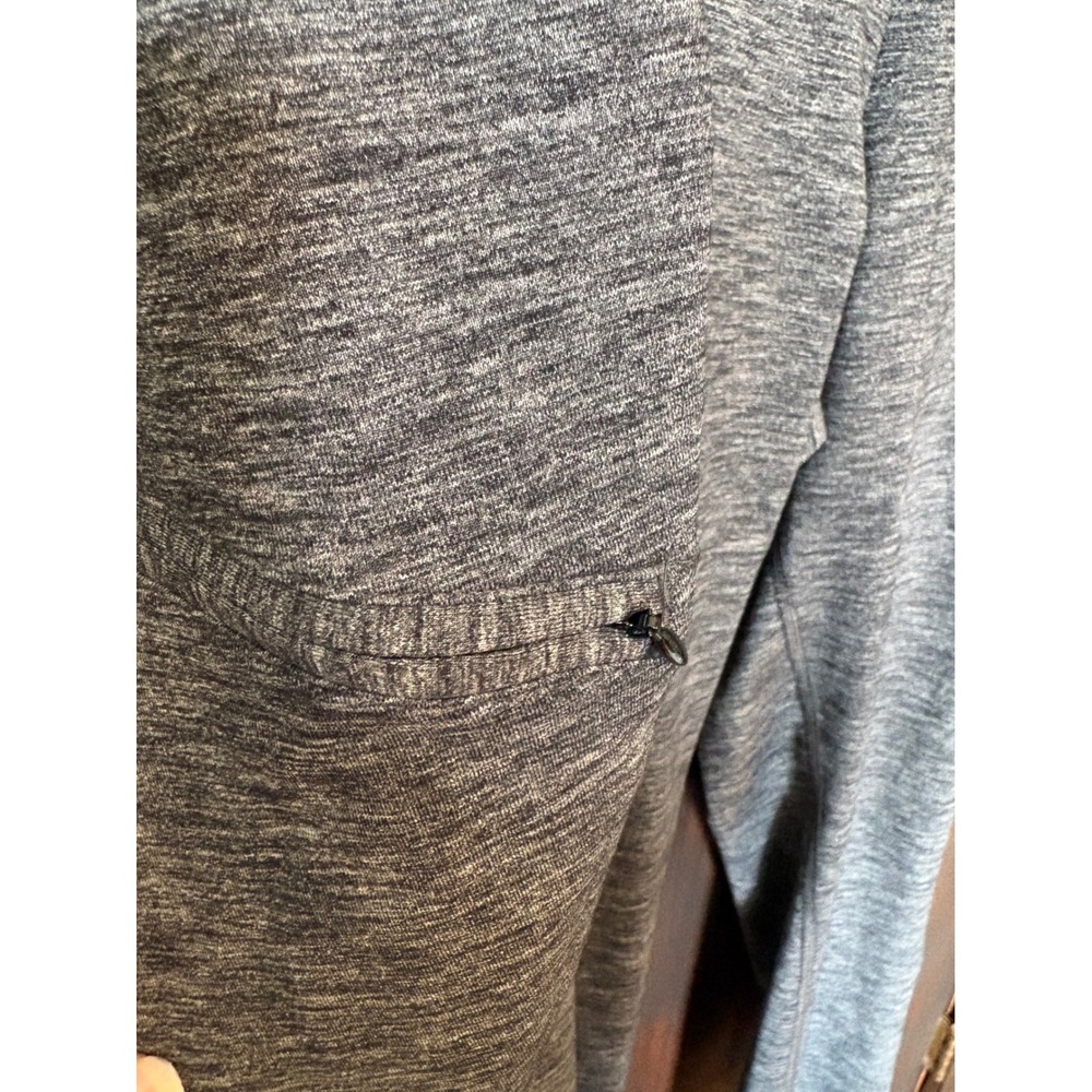 Duluth Trading Co Womens XL x 29 Gray Heathered Leggings Zipper Pocket - Picture 2 of 4